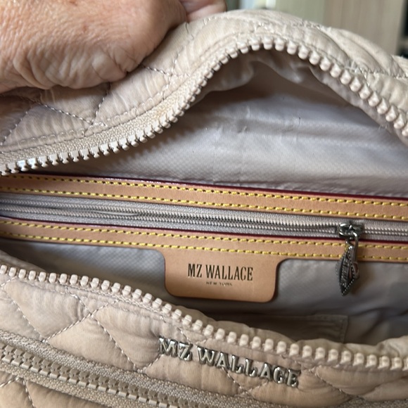 MZ Wallace Beige Quilted Metro Sling - Picture 4 of 5